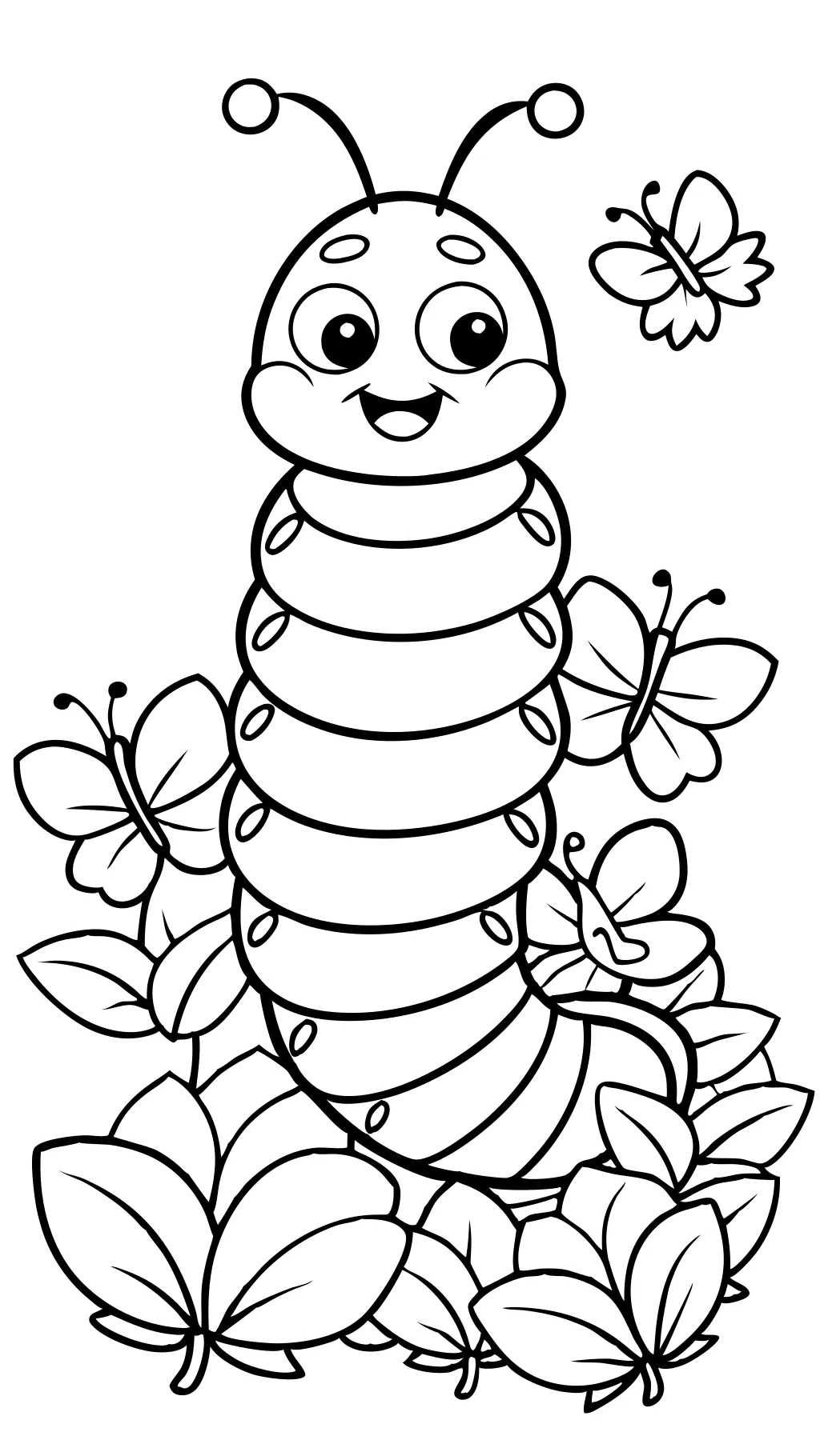 caterpillar coloring page